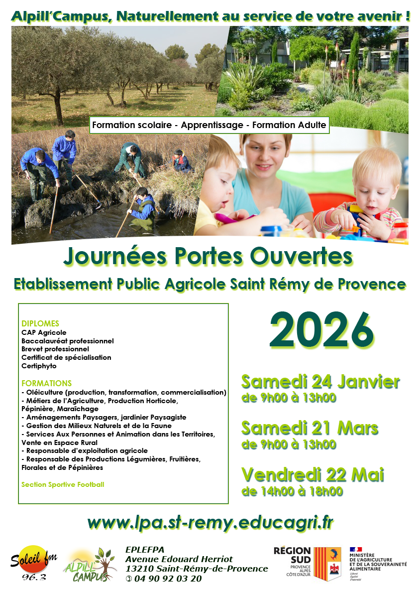 Journées Portes Ouvertes 2026
